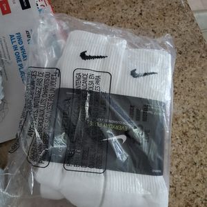 Nike socks 6 pack (white)